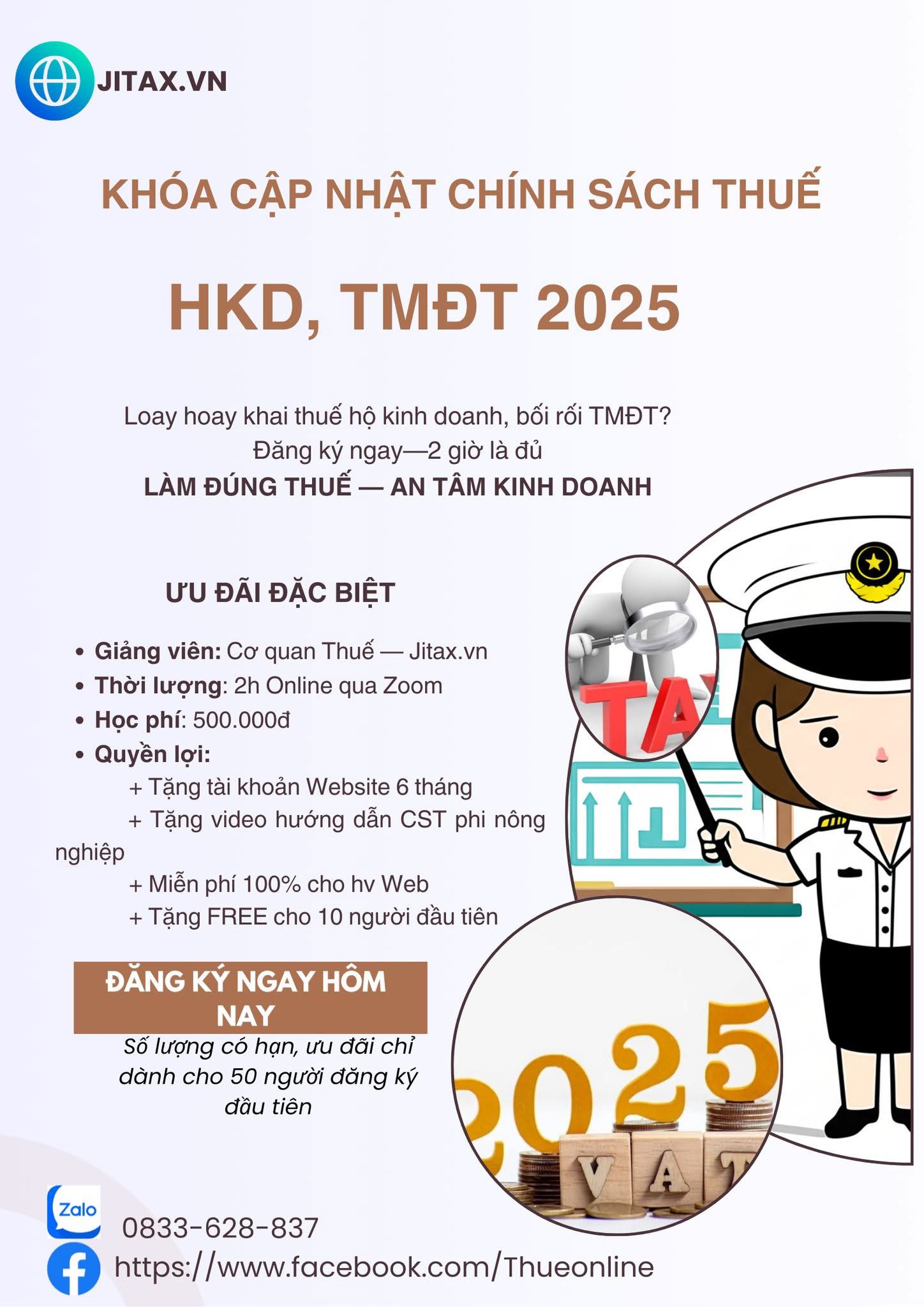 Cập nhật Chính sách Thuế HKD, TMĐT 2025
